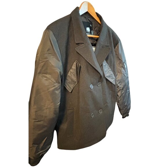 America Stitch NWT Chocolate Brown Double Breasted Mens Jacket Sz XL - Picture 3 of 8